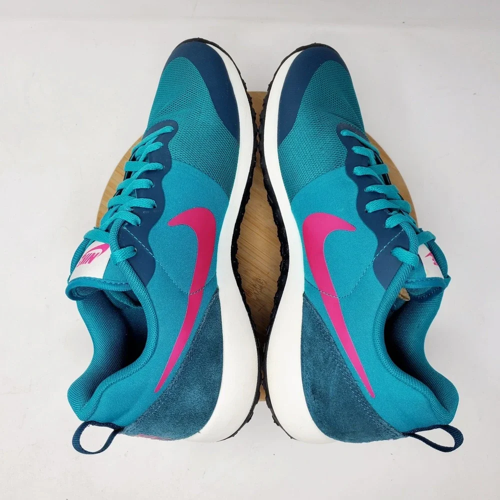 Nike Elite‎ Shinsen Shoes Womens 9 Aqua Blue Green Retro Athletic Sneakers
